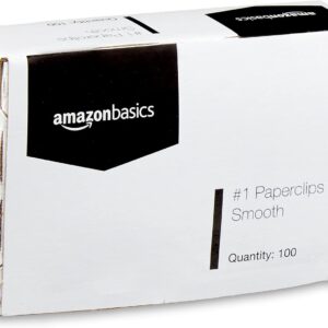 Paper Clips, No. 1, Silver, 100 Clips Per Box, Pack Of 10 Boxes