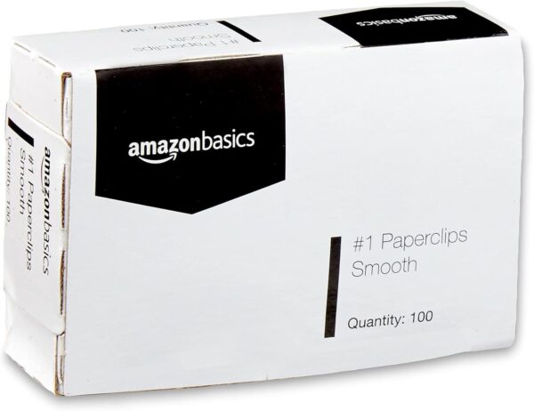 Paper Clips, No. 1, Silver, 100 Clips Per Box, Pack Of 10 Boxes
