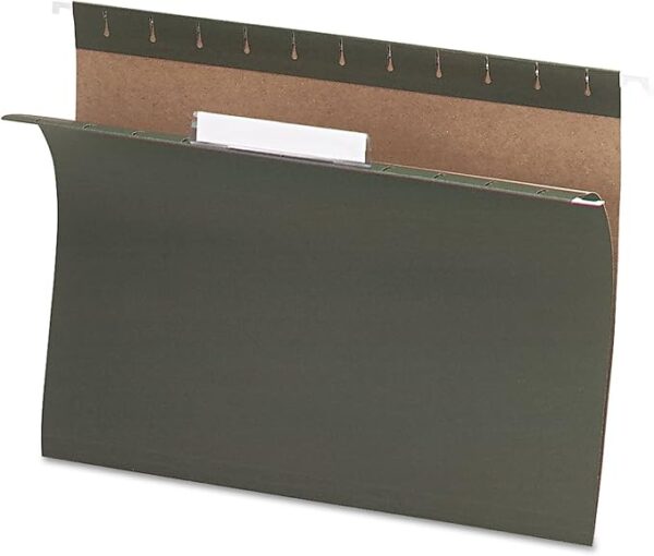 Hanging Folder, Letter Size, 1/3-Cut Tab, Standard Green, 25/Box