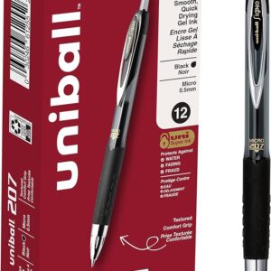 Retractable Gel Pen, 0.7 mm, Blue, Pack of 12