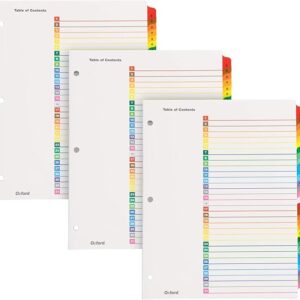 Preprinted Tab Dividers, Numeric, 1 set